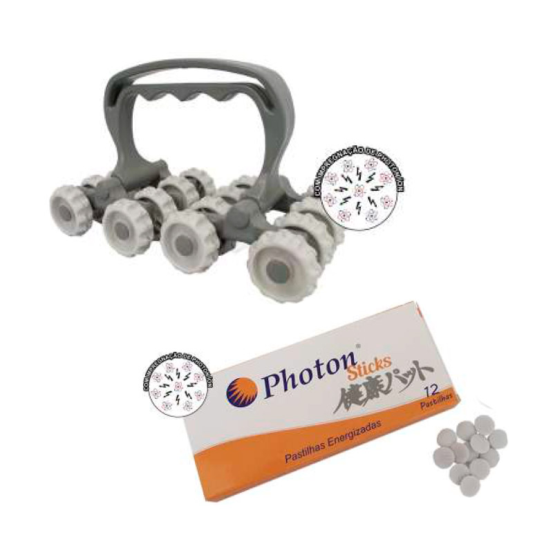 Massageador Manual Roller Wave e Photon Sticks